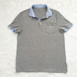 Like New Asos Gray and Blue Polo